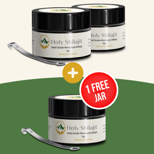 Holy Shilajit: Silver Package Three Jar Value Offer