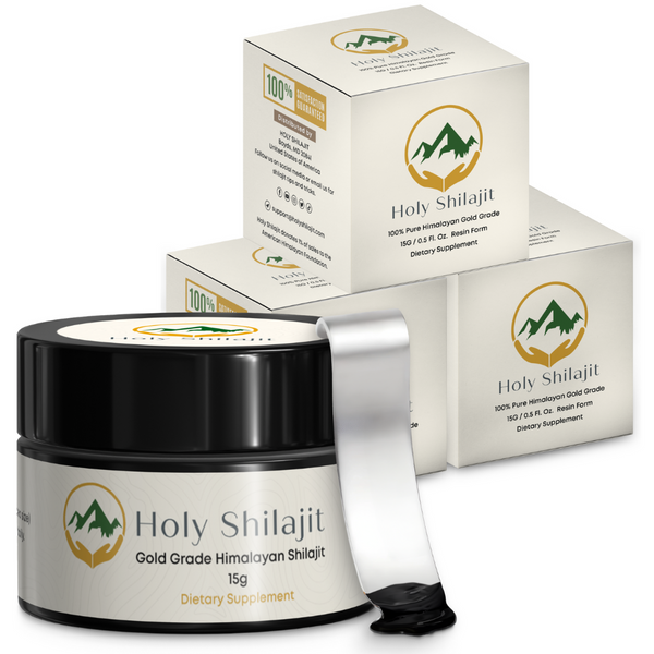 Holy Shilajit: Silver Package Three Jar Value Offer