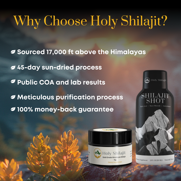 Power Bundle: 10x Shilajit Shots & 6x Shilajit Resin Jars