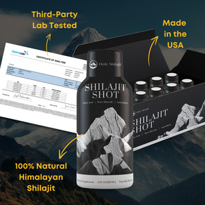 Shilajit Shots: 60x Energy Shots Packed with Pure Shilajit and Fulvic Minerals
