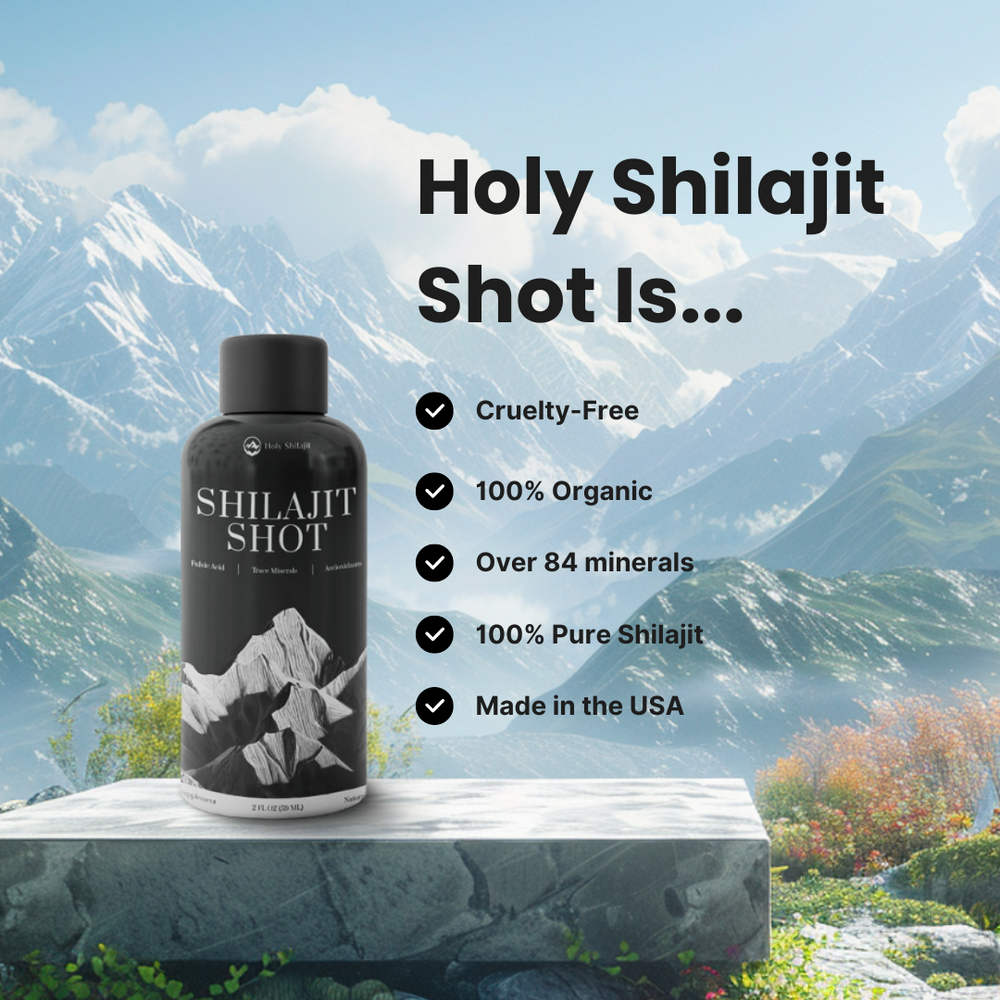 Shilajit Shots: 100x Energy Shots Packed with Pure Shilajit and Fulvic Minerals
