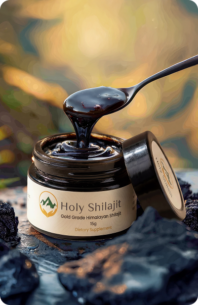 A Full Clinical Dose of Pure<br>Shilajit in Traditional Resin Form