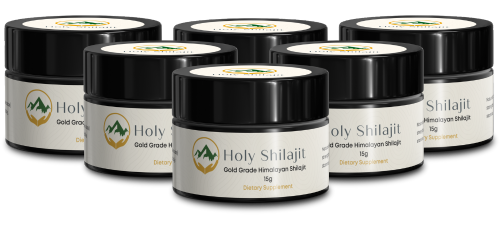Holy Shilajit: Gold Package Six Jar Value Offer