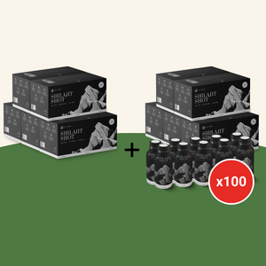 Shilajit Shots: 100x Energy Shots Packed with Pure Shilajit and Fulvic Minerals