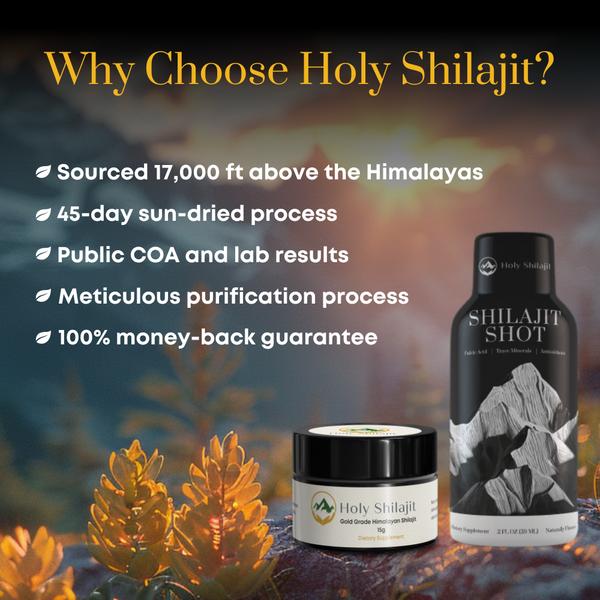 Power Bundle: 30x Shilajit Shots & 3x Shilajit Resin Jars